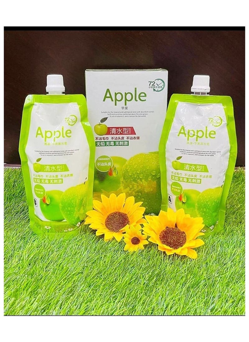 Apple Blossoms Apple Ammonia Free Black Hair Color Shampoo 1000ml - Image 2