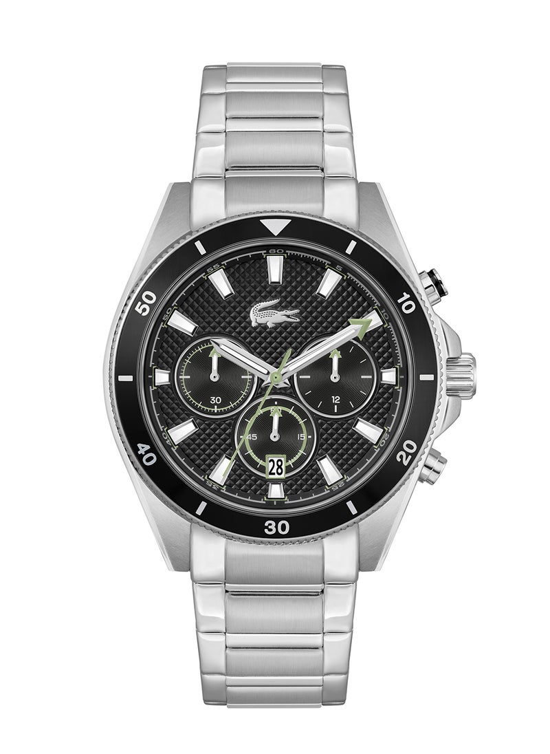 LACOSTE ساعة لاغوس المستديرة للرجال بحالة سوداء - 2011382  - Image 2