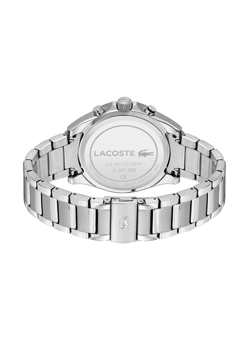 LACOSTE ساعة لاغوس المستديرة للرجال بحالة سوداء - 2011382  - Image 3