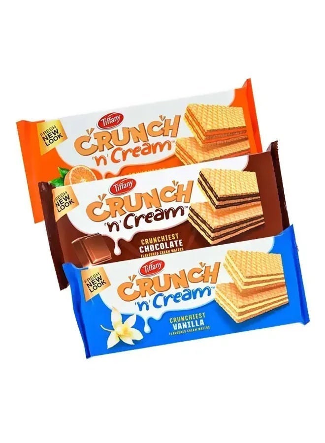 Tiffany Assorted Crunch And Cream Wafer, Pack Of 3