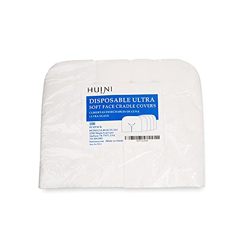 Huini Disposable Headrest Covers Soft Face Cradle Covers Non-Sticking for Massage Tables & Chairs 50Grams (200CT) - Image 3