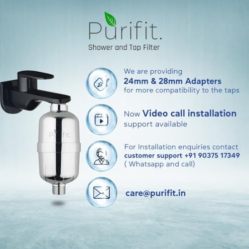 Purifit Shower & Tap Filter for Hard Water | Tap Filter Water Softener for Bathroom | Hard Water Filter | Reduces Hair Fall, Dry Skin & Chlorine - Image 5
