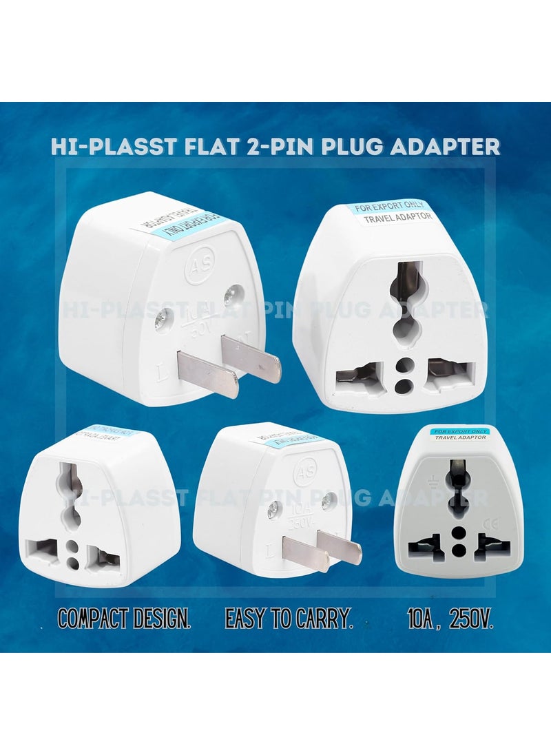 HI PLASST PINS N PLUGS HiPLASST 5pcs TypeA US Converter Plug India to Canada Converter Plug Universal Travel Adapter for USA Canada Mexico Brazil Philippines Cuba Thailand Taiwan Japan Panama etc  - Image 2