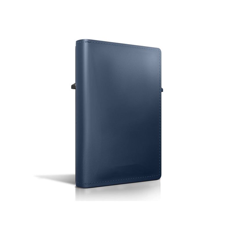 Barakah AirTag Wallet, Trackable Wallet with AirTag Holder, RFID-Blocking Minimalist Leather Wallet, Slim Leather Airtag Wallet, Men and Women, Smart Wallet, AirTag Not Included (Cobalt) - Image 3
