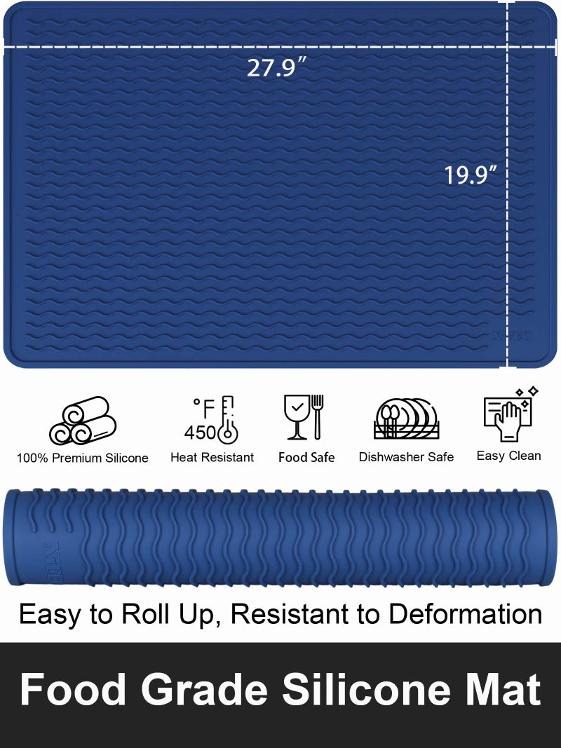 XiFEO Stove Top Covers for Electric Stove, Food Grade Heavy Duty Silicone Glass Stove Top Cover Protector, Induction Cooktop Protector, Heat Resistant Range Ceramic Stove Top Covers Mat, Oven Cover - Image 2