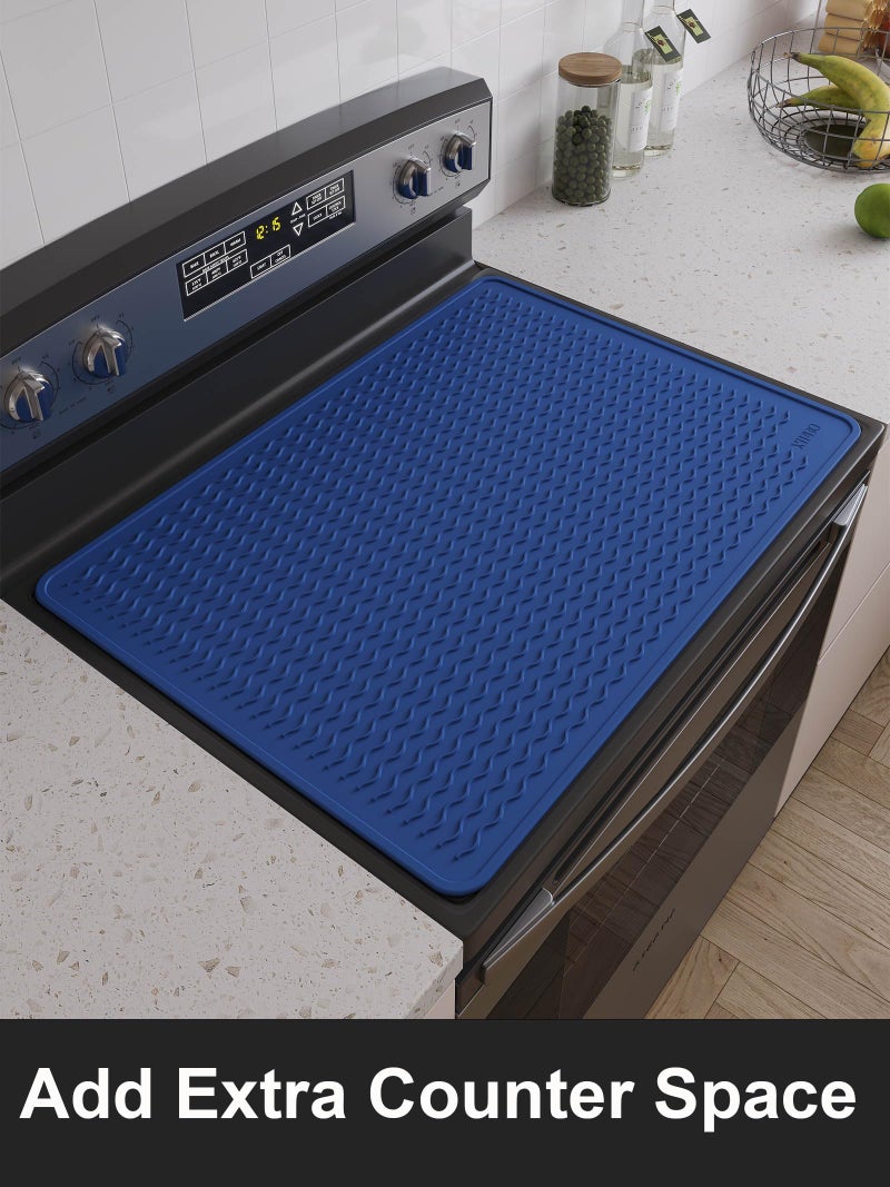 XiFEO Stove Top Covers for Electric Stove, Food Grade Heavy Duty Silicone Glass Stove Top Cover Protector, Induction Cooktop Protector, Heat Resistant Range Ceramic Stove Top Covers Mat, Oven Cover - Image 4