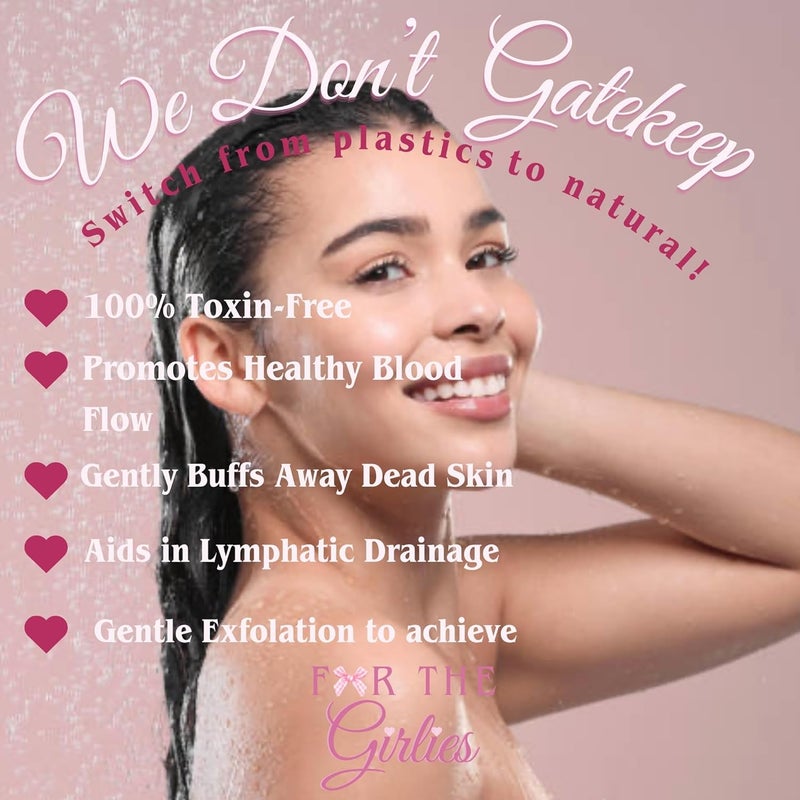 CraftsOfEgypt Natural Loofah Exfoliating Body Scrubber for Women Made with Natural Egyptian Loofa Sponge Bath Shower Luffa lufa for face and Body exfoliator Scrub Pads - Image 5