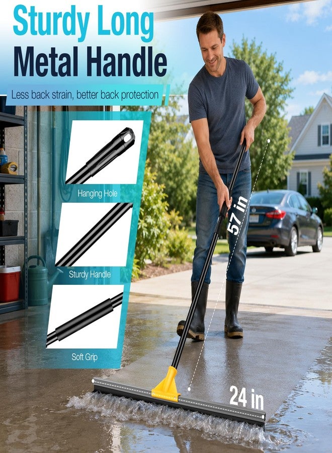 SOBONNE 24" Floor Squeegee for Concrete Floor Water Removal - Image 2