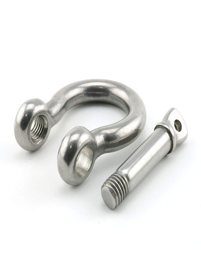 Lind Kitchen 1pc 1/2 Inch Stainless Steel Bow Shackle Screw Pin Anchor Shackle Hardware Rigging Outdoor Tools for Survival Rope Paracord Camping Bracelet Bow Buckle M12 - Image 3