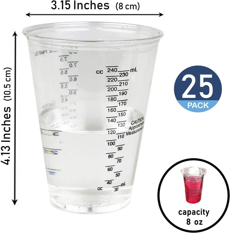 CANOPUS Professional Paint Mixing Cup, Paint Mixing Cup, Paint Mixing Cup, 25 Pieces, 1/2 Pint 300 ml Mixing Cup, Epoxy Resin, Epoxy Measuring Cup, Paint Cup, Automotive and Art Projects, Paint Mixing - Image 2