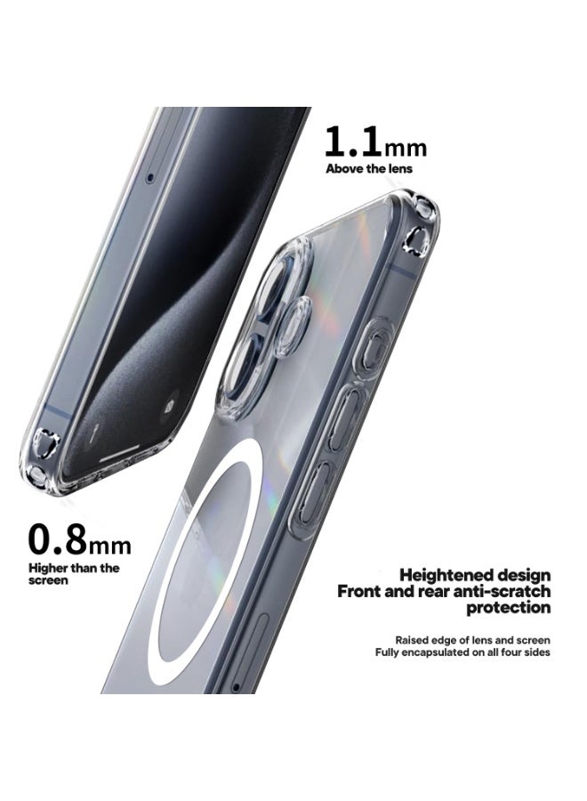 TEXEEM Clear Case for iPhone 16 – Slim Transparent Protective TPU Cover with Shock Absorption & MagSafe Wireless Charging Compatibility - Image 3