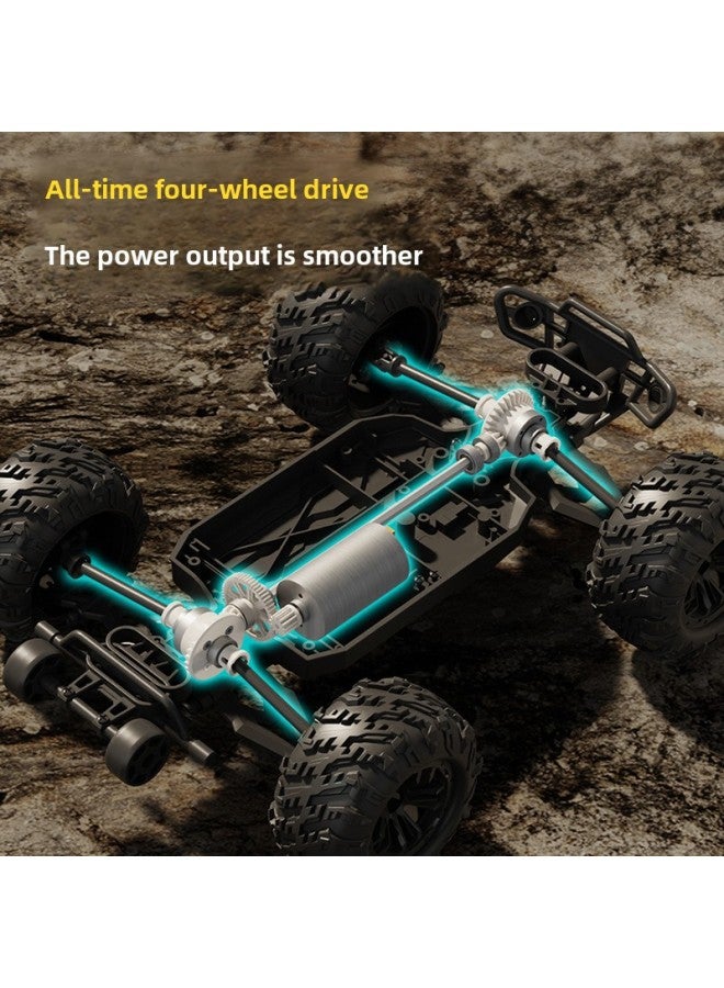 RC Remote Control Off-road Vehicle Toy Car Charging Electric Professional High-speed Four-wheel Drive Climbing Car Boy Children Racing Gift-Colour: Alloy Black Warrior 1:16 High Speed Rc Off-road Vehicle-70km-Proportion:1:16 - Image 5