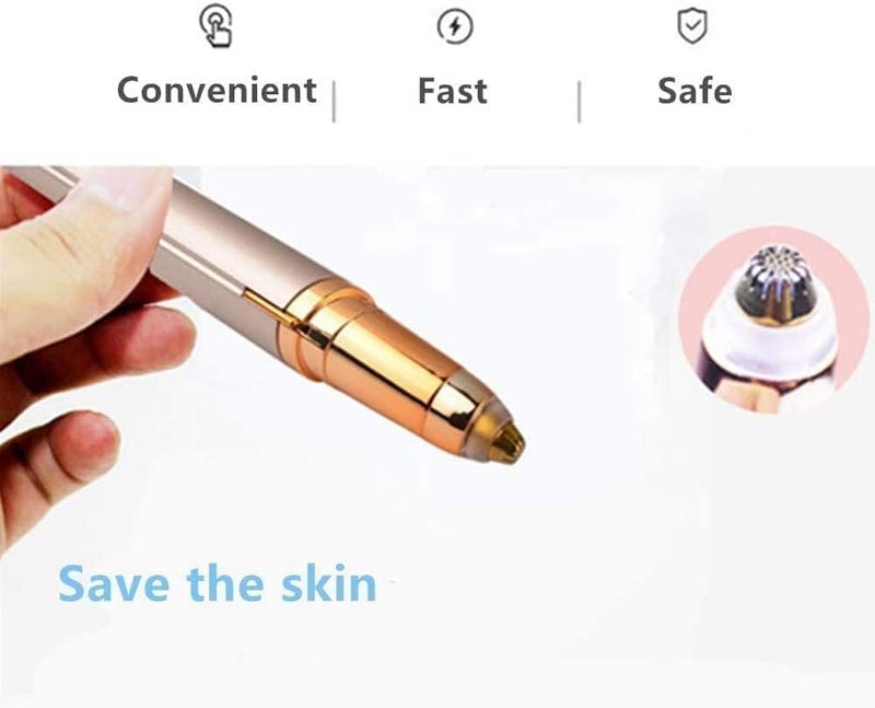 Spaceshoop Flawless Brows Eyebrow Hair Remover Trimmer Eplitor Razor for Women, Lipstick-Sized Eye brow Epilator,Facial Hair Shaver For Good Finishing - Image 2
