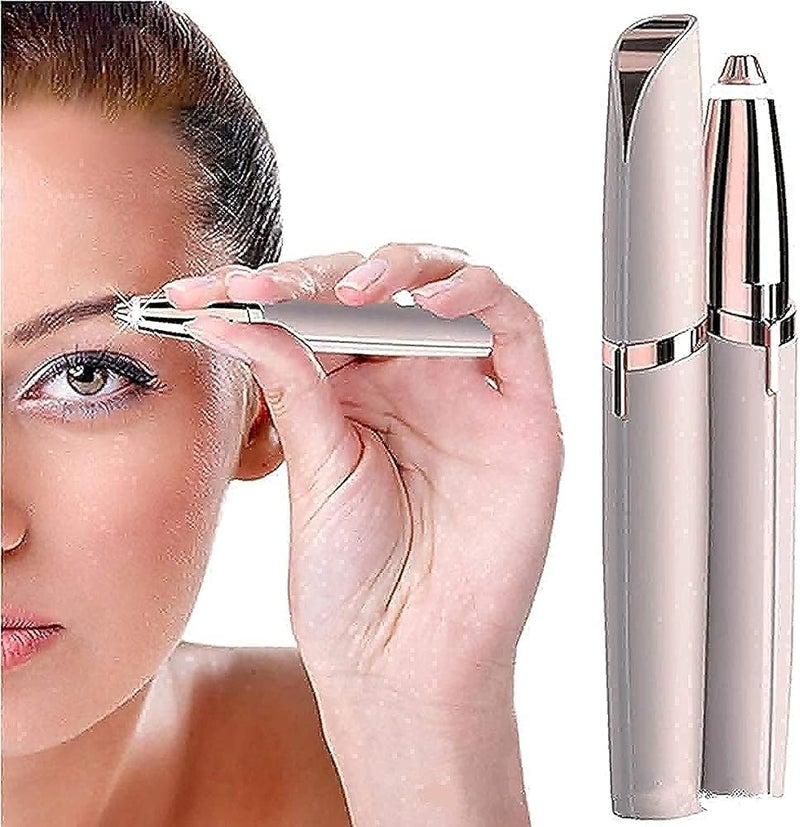 Spaceshoop Flawless Brows Eyebrow Hair Remover Trimmer Eplitor Razor for Women, Lipstick-Sized Eye brow Epilator,Facial Hair Shaver For Good Finishing - Image 1