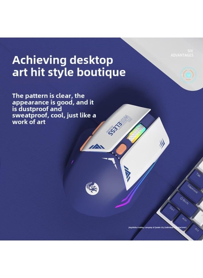 Wireless Bluetooth Mouse Rechargeable Silent Office Girls Home E-sports Game Notebook Suitable For Xiaomi And Huawei-Specifications:"sakura Pink" Silent Wireless Mouse ♡ Comes With Mouse Pad + DIY Stickers - Official Standard - Image 5