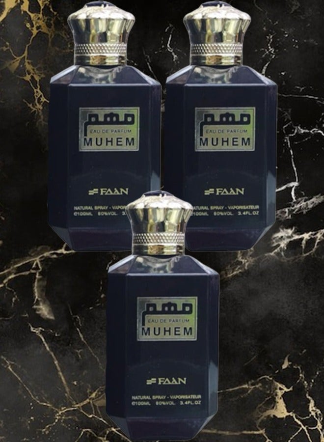 فاان 3 قطع عطر موهم 100 مل - Image 1