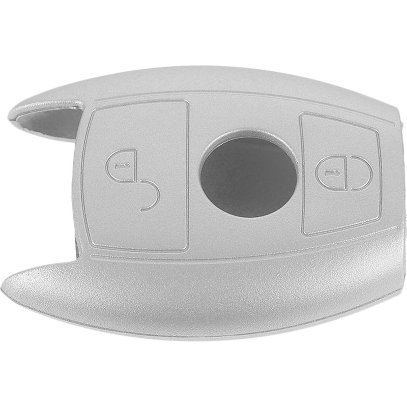 Silicone Car Key Fob Protective Cover Holder Case Silver Color - Image 2