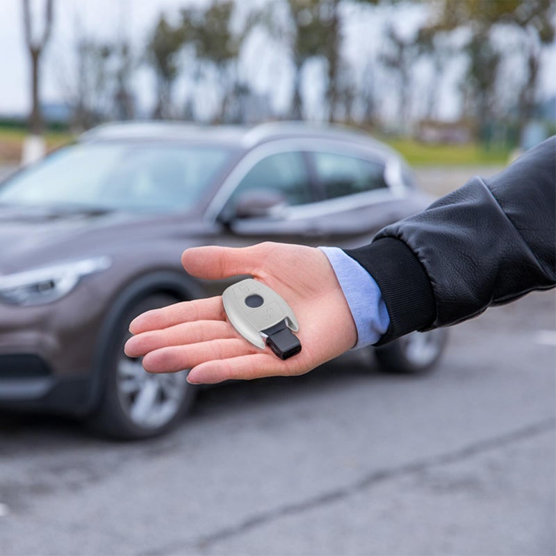 Silicone Car Key Fob Protective Cover Holder Case Silver Color - Image 5