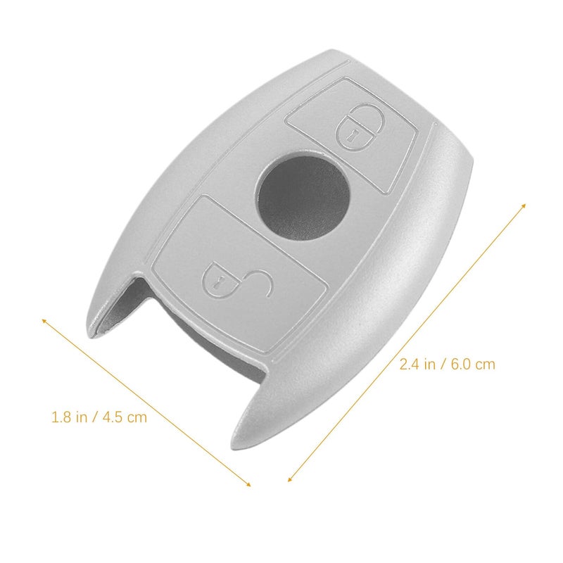 Silicone Car Key Fob Protective Cover Holder Case Silver Color - Image 3