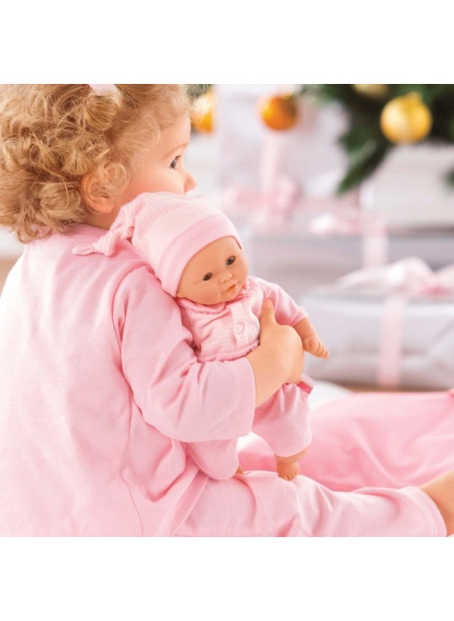Corolle Corolle Bébé Calin Charming Pastel Baby Doll - 12" Soft Body Doll with Pink Outfit, Sleeping Eyes Open and Close, Vanilla-Scented, for Kids Ages 18 Months and up  - Image 3