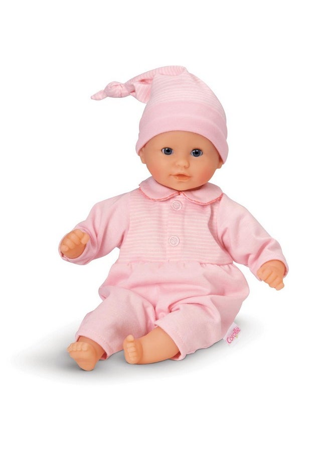 Corolle Corolle Bébé Calin Charming Pastel Baby Doll - 12" Soft Body Doll with Pink Outfit, Sleeping Eyes Open and Close, Vanilla-Scented, for Kids Ages 18 Months and up  - Image 2