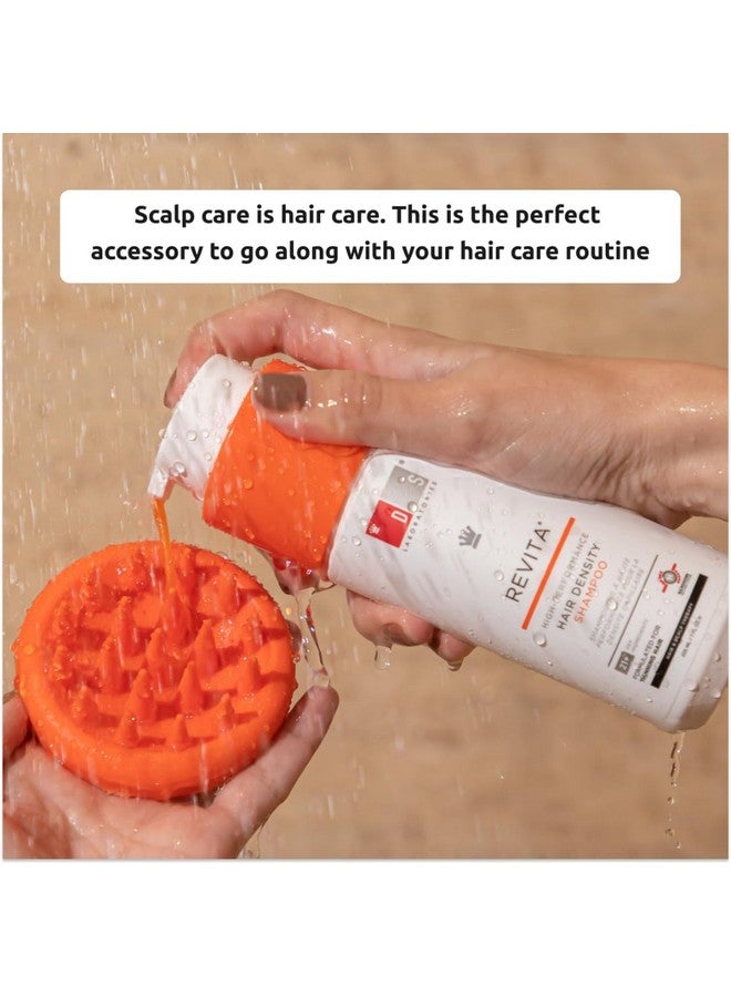 DS LABORATORIES DS Labs Revitalizing Scalp Brush - Silicone Shampoo Massager for a Cleaner, Fresher, Feeling Scalp, Lifts Build Up & Boosts Lather, Ergonomic, Water Resistant, for All Hair Types - Image 5