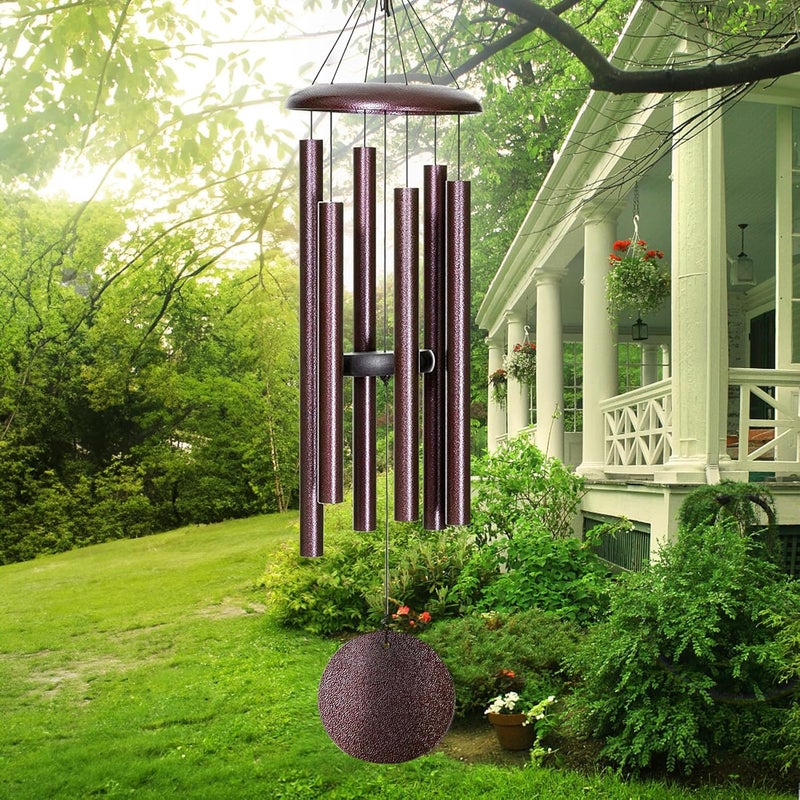 FDOCOI Wind Chimes for Outside Deep Tone,38'' Large Memorial Wind Chimes Outdoor, Wind Chime Gifts for Mom/Grandma,Christmas, Bronze - Image 1