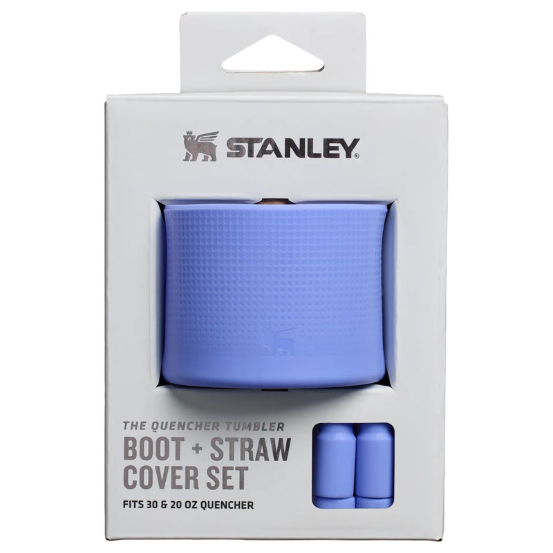 Stanley 20oz/30oz Stanley Quencher Boot + Straw Topper Silicone Protective Sleeve & Straw Cover – Hydrangea - Image 1