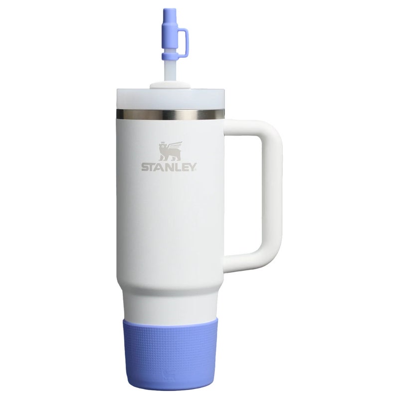 Stanley 20oz/30oz Stanley Quencher Boot + Straw Topper Silicone Protective Sleeve & Straw Cover – Hydrangea - Image 3