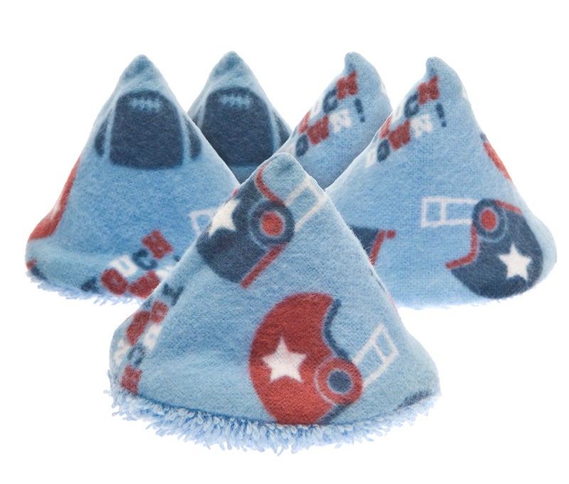 Beba Bean Pee Pee Teepee Football Blue with Laundry Bag 5 Pieces Baby boy Pee Shield Babyboy Essentials peepeeeteepee Baby boy Teepee Pee Shield Pee Covers - Image 1