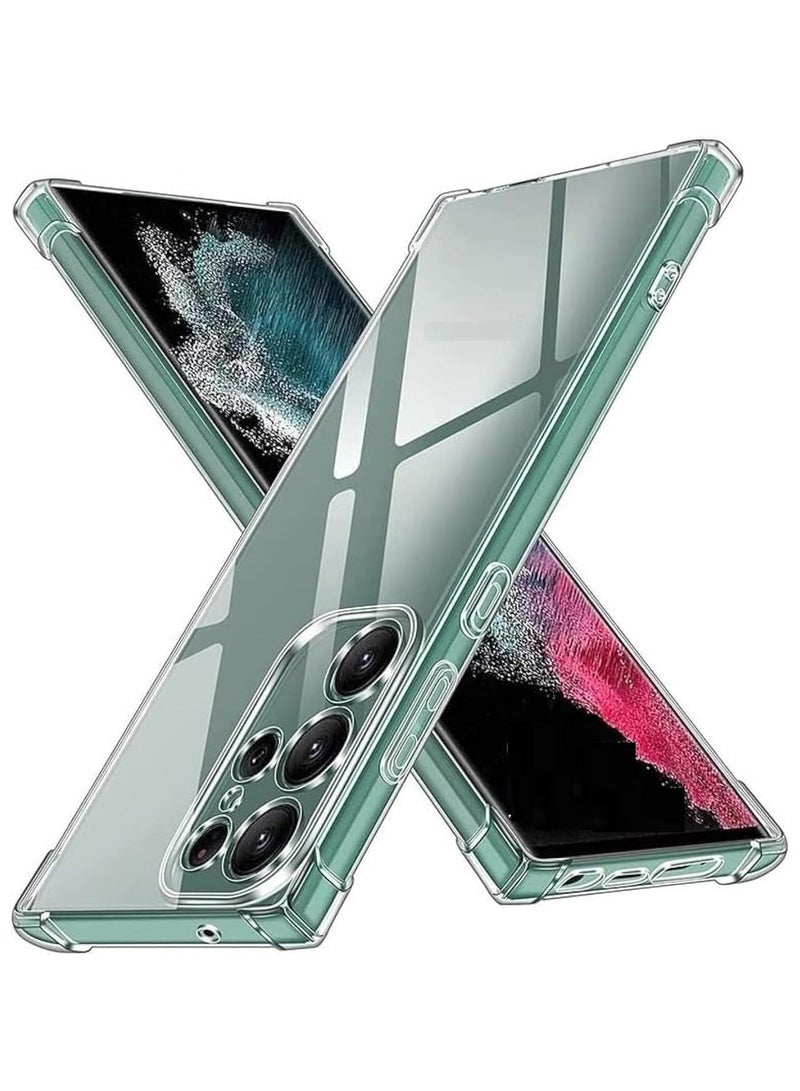 Samsung Galaxy S25 Ultra 5G Cover Case soft TPU Transparent  Back Protective Case Shock Absorbent Reinforced Bumper Corners Clear Case for S25 Ultra Clear 5G  - Image 1