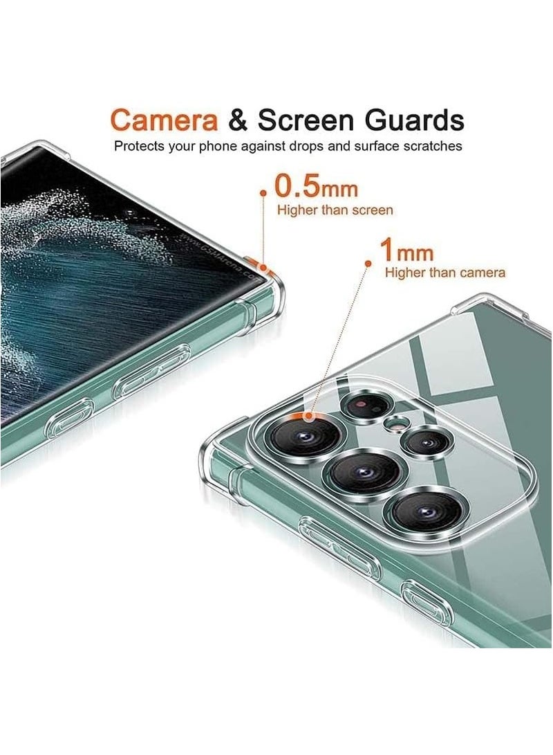Samsung Galaxy S25 Ultra 5G Cover Case soft TPU Transparent  Back Protective Case Shock Absorbent Reinforced Bumper Corners Clear Case for S25 Ultra Clear 5G  - Image 5