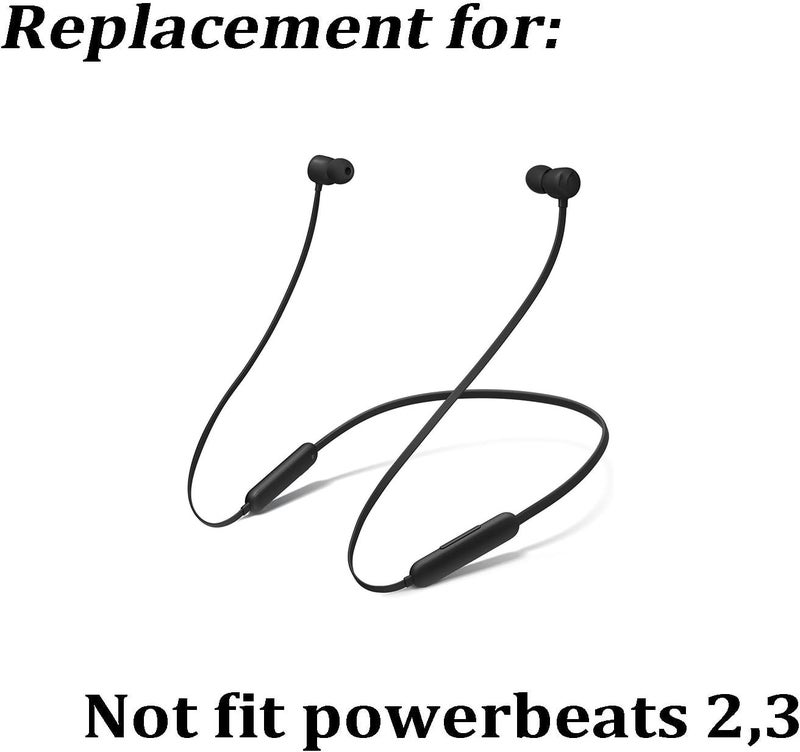 luakesa Replacement Eartips Silicone Earbuds Tips Buds Ear Set Accessories for Beats Flex Wireless Headphones,8 Pairs (Black) - Image 4