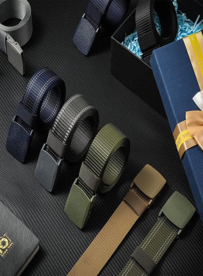 JaGely 18 Pack Nylon Tactical Belts Breathable Military Duty Belt with Plastic Buckle Webbing Canvas Belts for Men Women Outdoor - Image 5