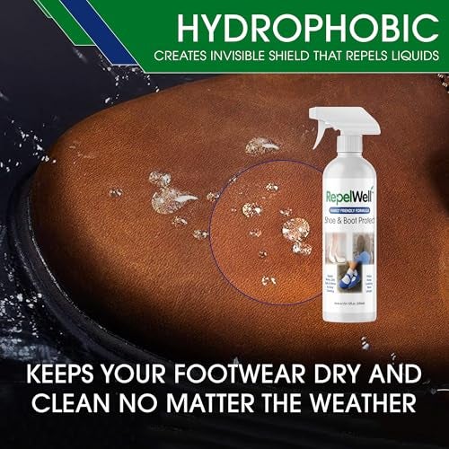 RepelWell Shoe & Boot Stain & Water Repellent (12oz) Eco-Friendly, Pet-Safe Spray Keeps Fabric, Leather & Suede Clean & Dry - Image 5