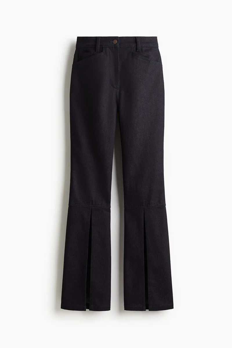 اتش اند ام جينز واسع بفتحة أمامية