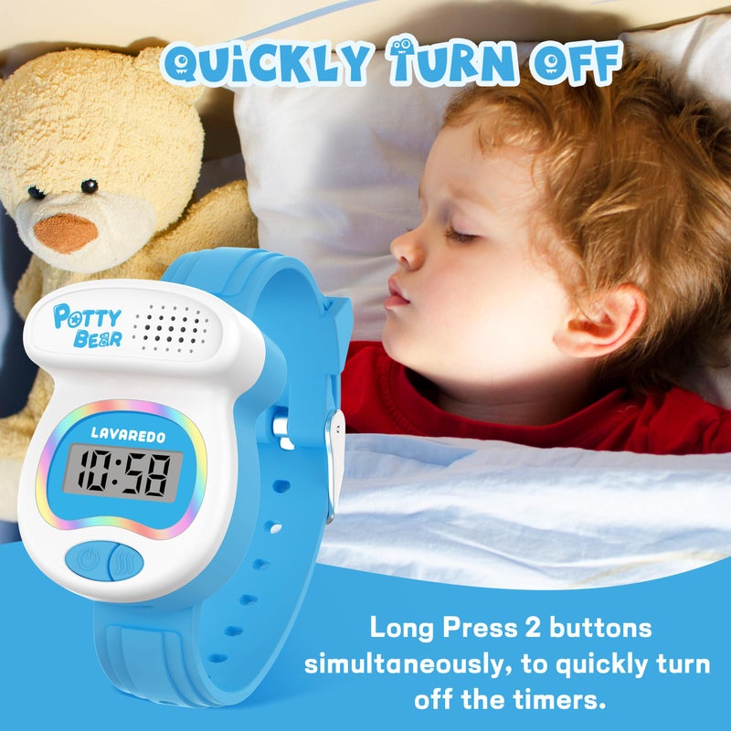 A ALPS Kids Watch Potty Training Watches for Boys and Girls, Potty Timer Toilet Shape and LED Colorful Lights, Music Reminds Kids It's Time to Go to The Bathroom Fun Gift for Moms and Toddlers - Image 5