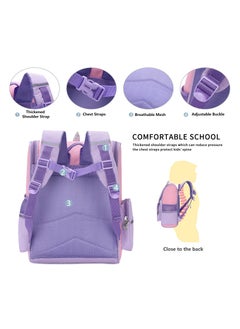 SUNSAR Children's school bag waterproof lightweight backpack for 6-15 years old elementary school students school bag for boys and girls  - Image 3