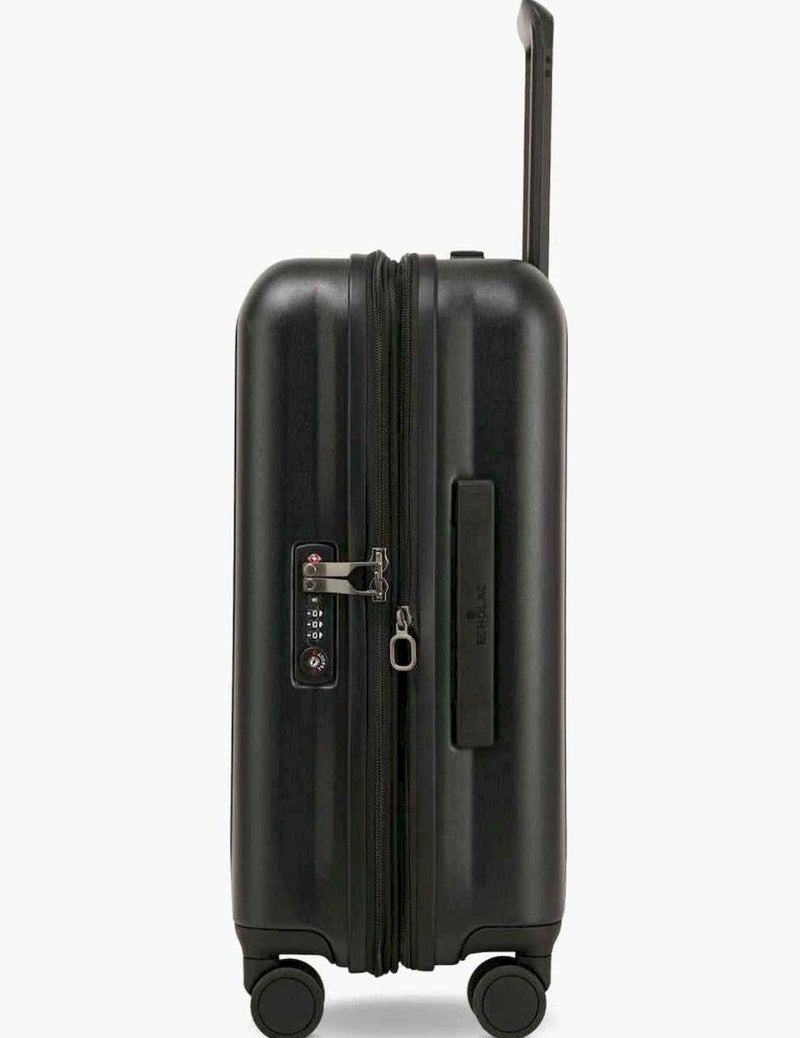 Echolac Amos Pro 54 Cm Hardside 4-Double Wheeled Expandable Cabin Luggage Trolley - Black - Image 5