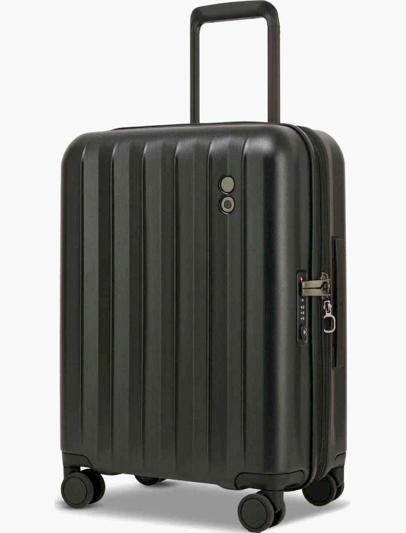 Echolac Amos Pro 54 Cm Hardside 4-Double Wheeled Expandable Cabin Luggage Trolley - Black - Image 2