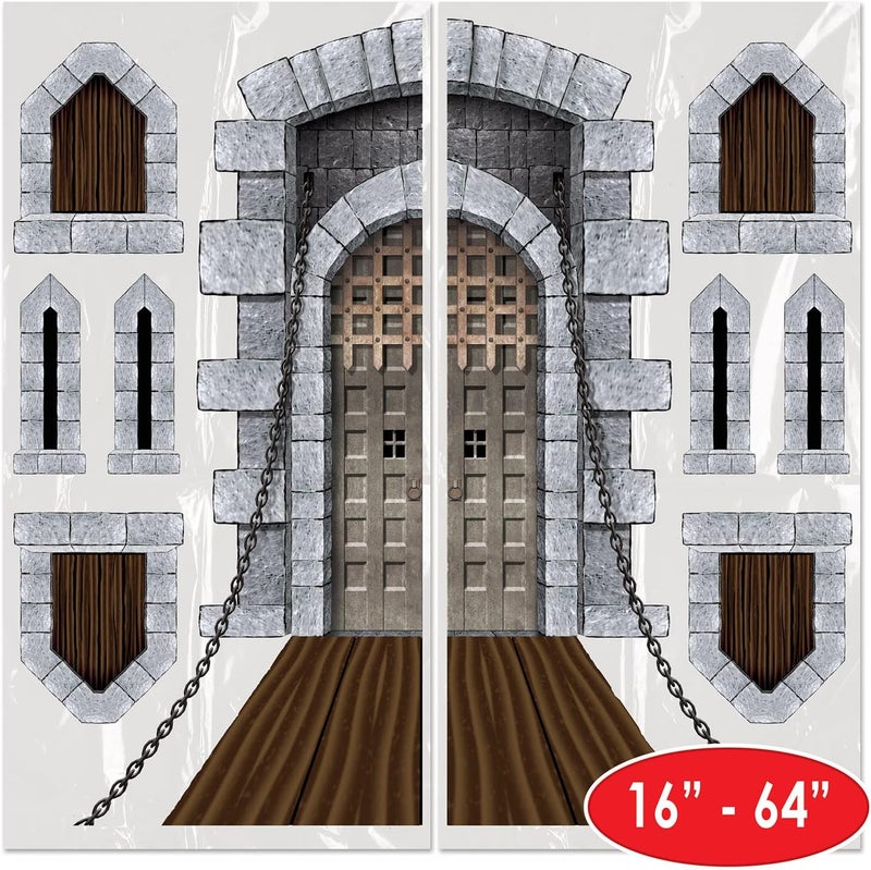 Beistle Castle Door  Window Props Party Accessory - Image 2