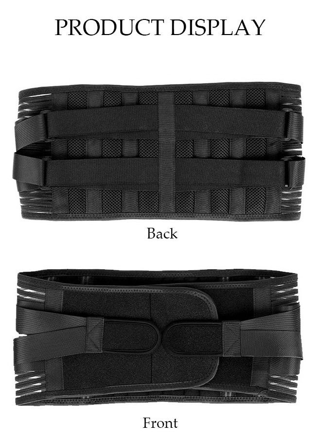 DUNISO - Sports Back Brace for Men and Women Breathable Waist Lumbar Lower Back Support Belt for Sciatica Herniated Disc Scoliosis Back Pain Relief Heavy lifting with Dual Adjustable Straps - Image 1