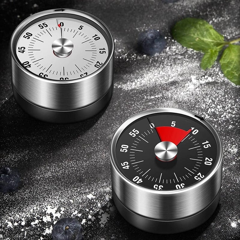 MVM Enterprise Visual Analog Countdown Timer Kids Mini 60 Minute Clock Mechanical Magnetic for Kid Kitchen Homeworks Housework Classroom Cooking Baking Games - Image 3