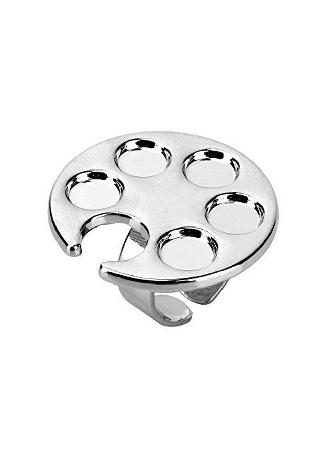 Luzen 2 Pieces Mini Nail Art Polish Holder Nail Art Palette Rings Nail Palette Finger Rings - Image 5