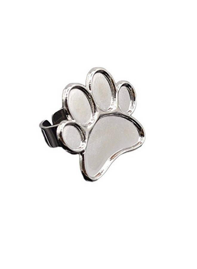 Luzen 2 Pieces Mini Nail Art Polish Holder Nail Art Palette Rings Nail Palette Finger Rings - Image 4