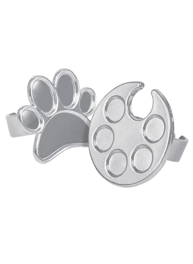 Luzen 2 Pieces Mini Nail Art Polish Holder Nail Art Palette Rings Nail Palette Finger Rings - Image 1