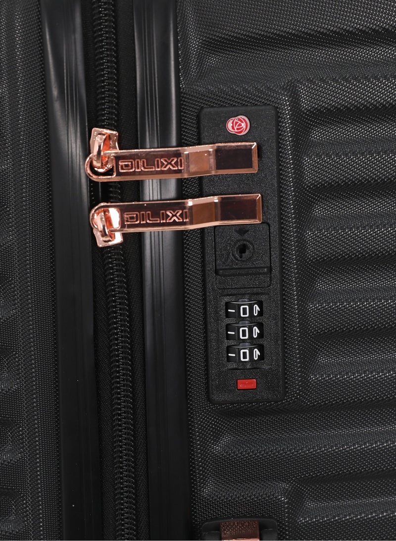 DILIXI Hardside Luggage Trolley Bag 5 Pieces set,Black (BC-12,S-20,M-24,L-28,XL-32 Inch) - Image 5