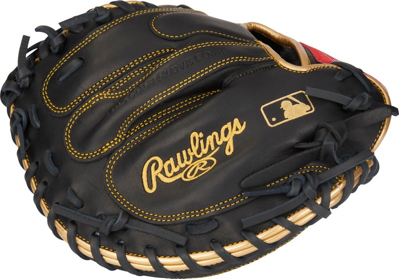 Rawlings | R9 Baseball Catcher's Mitt | 32.5" |1-Piece Solid Web | Right Hand Throw - Image 5