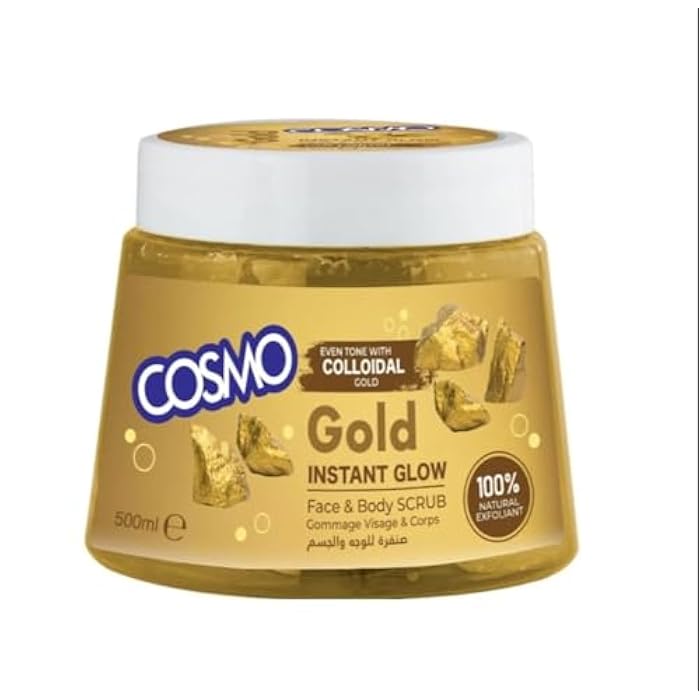 Cosmo Gold Face & Body Scrub 500 ml - Image 1