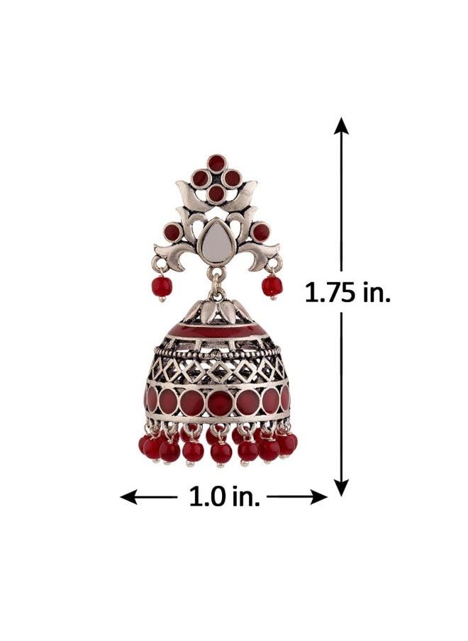 VOYLLA - Rangabati Cutwork and Beads Earrings - Image 1